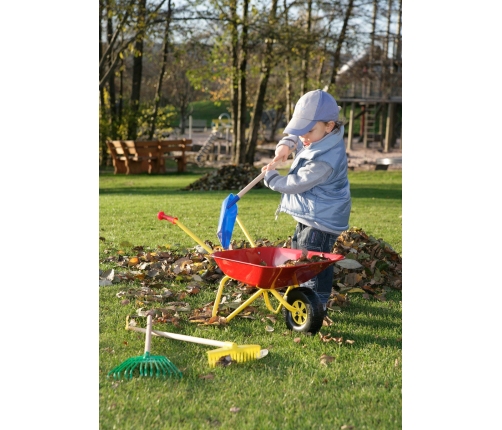 Taczka dla dzieci czerwona metalowa Rolly Toys