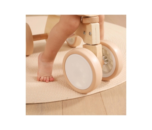 VIGA PolarB Drewniany Jeździk Miś Brunatny Miękkie Koła