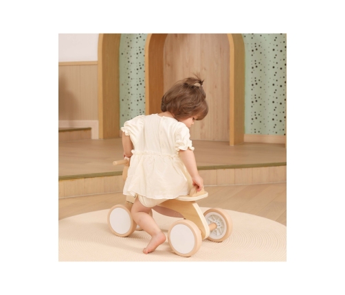 VIGA PolarB Drewniany Jeździk Miś Brunatny Miękkie Koła