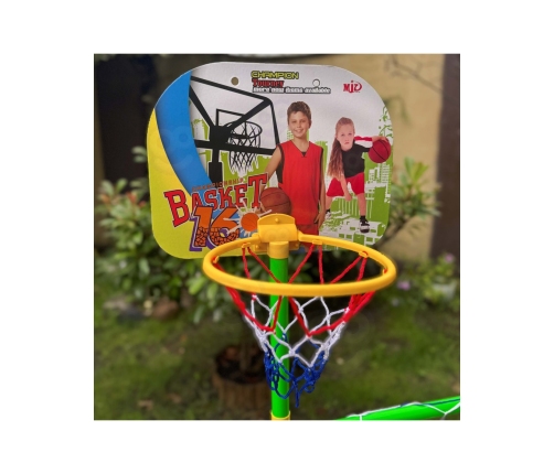 WOOPIE Zestaw 2w1 Koszykówka Bramka do Piłki Nożnej+ Piłki