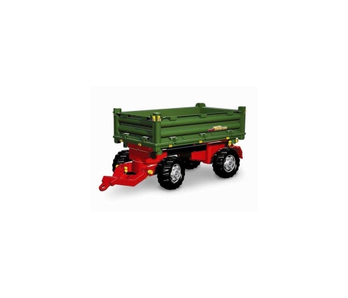 Rolly Toys rollyTrailer Przyczepa Rolly Multi dwuosiowa zielona