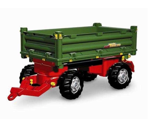 Rolly Toys rollyTrailer Przyczepa Rolly Multi dwuosiowa zielona
