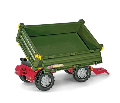Rolly Toys rollyTrailer Przyczepa Rolly Multi dwuosiowa zielona