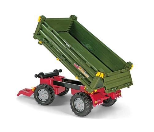 Rolly Toys rollyTrailer Przyczepa Rolly Multi dwuosiowa zielona