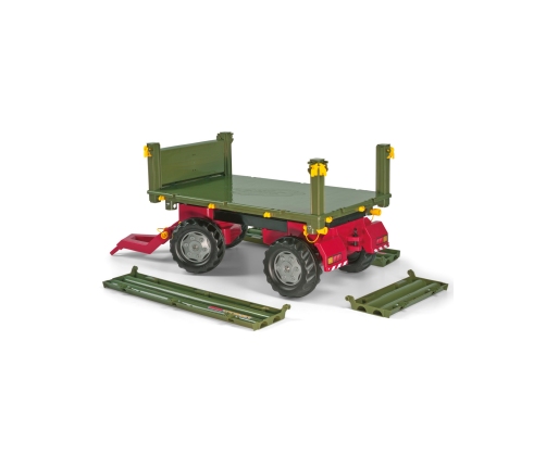 Rolly Toys rollyTrailer Przyczepa Rolly Multi dwuosiowa zielona