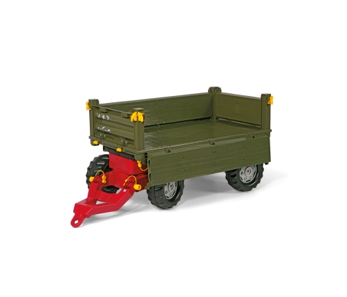 Rolly Toys rollyTrailer Przyczepa Rolly Multi dwuosiowa zielona