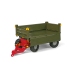 Rolly Toys rollyTrailer Przyczepa Rolly Multi dwuosiowa zielona