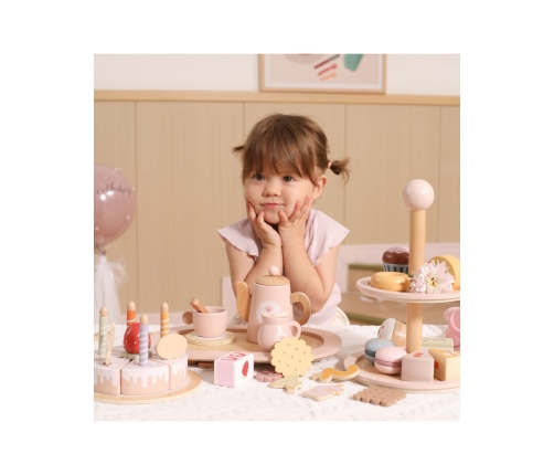 VIGA Drewniany Stojak na Ciasto z Akcesoriami