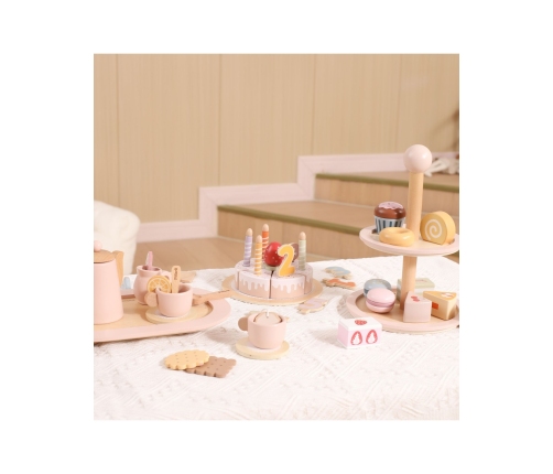 VIGA Drewniany Stojak na Ciasto z Akcesoriami