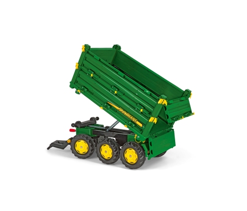 Rolly Toys rollyMulti Trailer -  Przyczepa Wywrotka Rolly Multi John Deere 3 osiowa