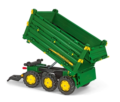 Rolly Toys rollyMulti Trailer -  Przyczepa Wywrotka Rolly Multi John Deere 3 osiowa