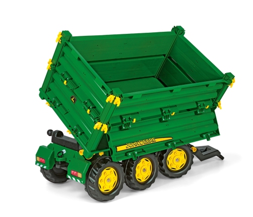 Rolly Toys rollyMulti Trailer -  Przyczepa Wywrotka Rolly Multi John Deere 3 osiowa