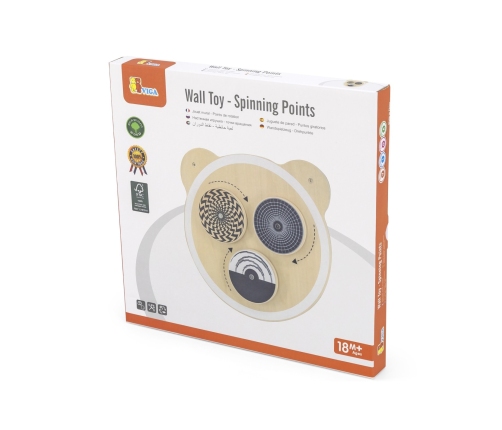 VIGA Drewniana Tablica Wirujące Punkty Certyfikat FSC