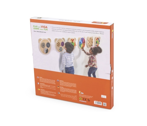 VIGA Drewniana Tablica Wirujące Punkty Certyfikat FSC