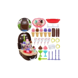 WOOPIE Little Chef saldējuma salona komplekts mugursomā WOOPIE Little Chef saldējuma salona komplekts mugursomā