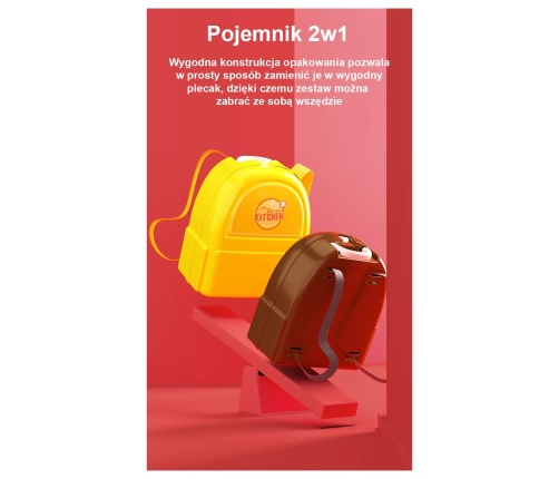 WOOPIE Little Chef saldējuma salona komplekts mugursomā