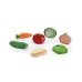 VIGA Drewniane Puzzle Układanka Montessori 2w1 Figurki Warzywa