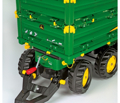 Rolly Toys rollyMulti Trailer -  Przyczepa Wywrotka Rolly Multi John Deere 3 osiowa