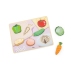 VIGA Drewniane Puzzle Układanka Montessori 2w1 Figurki Warzywa