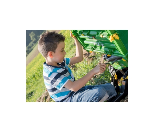 Rolly Toys rollyMulti Trailer -  Przyczepa Wywrotka Rolly Multi John Deere 3 osiowa