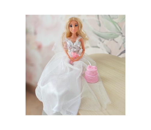 WOOPIE ROYAL Lalka Lily 30 cm Panna Młoda Suknia Ślubna Akcesoria