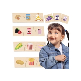 VIGA Zestaw Puzzli Odkrywaj Związki Między Naturą a Jedzeniem