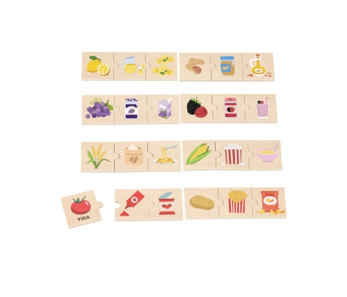 VIGA Zestaw Puzzli Odkrywaj Związki Między Naturą a Jedzeniem