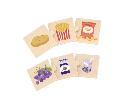 VIGA Zestaw Puzzli Odkrywaj Związki Między Naturą a Jedzeniem