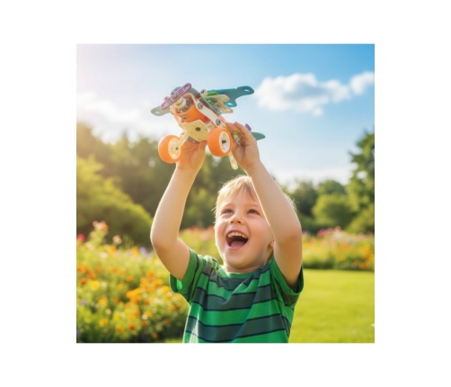 WOOPIE Zestaw Pojazdów Klocki Konstrukcyjne 5w1 STEM