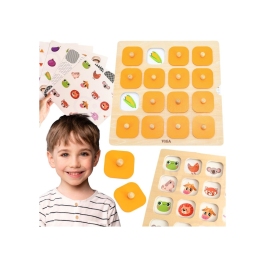 Viga Memory Gra Pamięciowa Zgadnij Obrazki 10 Kart Montessori