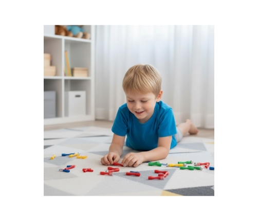 WOOPIE Klocki Magnetyczne Konstrukcyjne 3D 128 el. XXL