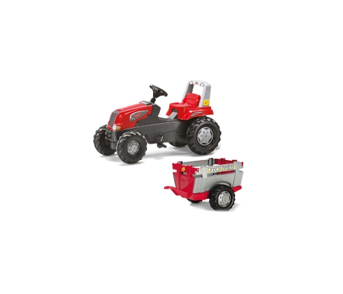 Rolly Toys RollyJunior RT - Traktor na pedały z przyczepą Junior 3-8 lat do 50kg