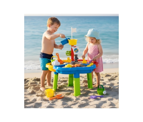 WOOPIE Stolik Wodny Piaskownica 3w1 Statek Piracki 13 el.