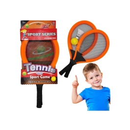WOOPIE Duże Rakietki do Tenisa Badminton dla Dzieci Zestaw + Piłka Lotka WOOPIE Duże Rakietki do Tenisa Badminton dla Dzieci Zestaw + Piłka Lotka
