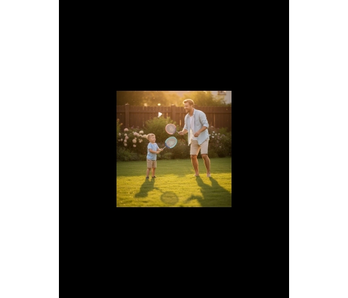 WOOPIE Badmintona rakešu komplekts 2 gab.