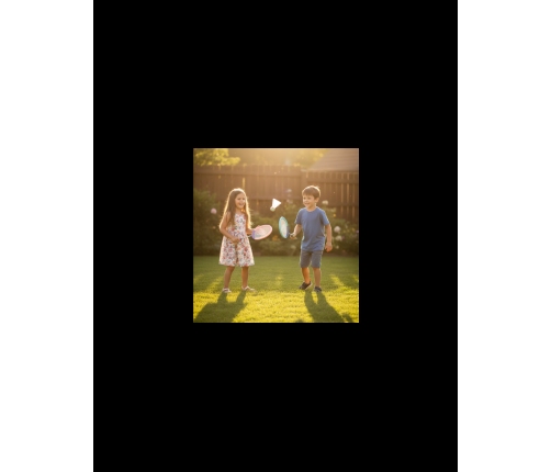 WOOPIE Badmintona rakešu komplekts 2 gab.