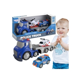 WOOPIE Niebieska Laweta Policyjna City Truck Efekty Dźwiękowe i Świetlne WOOPIE Niebieska Laweta Policyjna City Truck Efekty Dźwiękowe i Świetlne