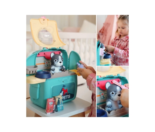 WOOPIE Pies Przenośny Salon Piękoności 2w1 w Plecaku Transporter