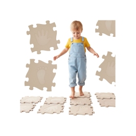 WOOPIE Mata Sensoryczna Ortopedyczna Puzzle Ręce i Nogi 16 el. - Kolor Beżowy WOOPIE Mata Sensoryczna Ortopedyczna Puzzle Ręce i Nogi 16 el. - Kolor Beżowy