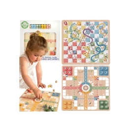 WOOPIE GREEN Gry Planszowe Logiczne 2w1 Ludo Chińczyk + Uwolnij Zwierzątka