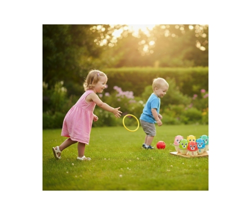 WOOPIE Kręgle Dla Dzieci Kolorowe Misie 3w1