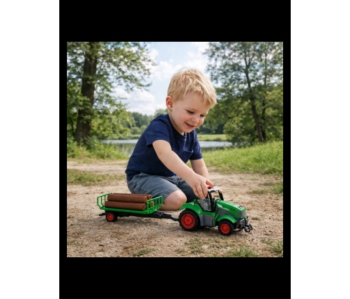 WOOPIE Traktor z Przyczepą na Pilota Sterowany RC - Skala 1:24