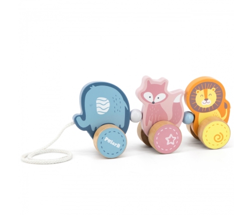 Drewniana zabawka zwierzątka do ciągnięcia Viga Toys Montessori