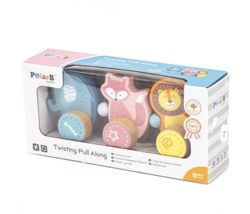 Drewniana zabawka zwierzątka do ciągnięcia Viga Toys Montessori