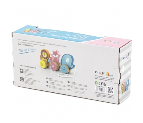 Drewniana zabawka zwierzątka do ciągnięcia Viga Toys Montessori