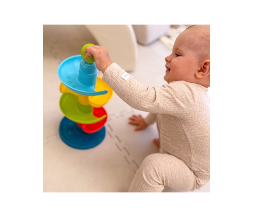 WOOPIE BABY Kulodrom Tor Kulkowy Zestaw Spirala + 3 Kulki