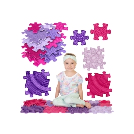 WOOPIE Mata Sensoryczna Ortopedyczna Puzzle 11 el. - Kolor Różowy/Fioletowy WOOPIE Mata Sensoryczna Ortopedyczna Puzzle 11 el. - Kolor Różowy/Fioletowy