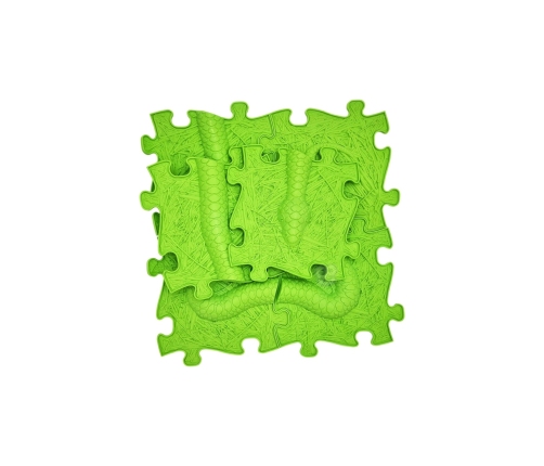 WOOPIE Mata Sensoryczna Ortopedyczna Puzzle Wąż Zielony 6 el.