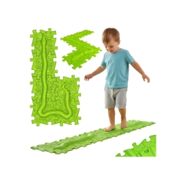 WOOPIE Mata Sensoryczna Ortopedyczna Puzzle Wąż Zielony 6 el. WOOPIE Mata Sensoryczna Ortopedyczna Puzzle Wąż Zielony 6 el.
