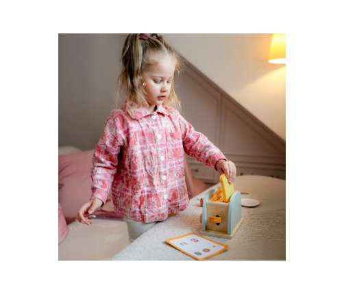 WOOPIE GREEN Drewniany Toster Zestaw Śniadaniowy z Akcesoriami 14 el. FSC